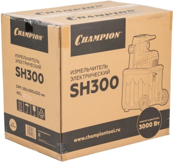 Садовый измельчитель Champion SH300 3000Вт 60об/мин - купить недорого с доставкой в интернет-магазине