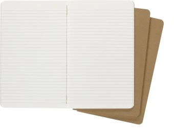 Блокнот Moleskine CAHIER JOURNAL QP416 Large 130х210мм обложка картон 80стр. линейка бежевый (3шт) - купить недорого с доставкой в интернет-магазине