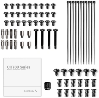 Корпус Deepcool CH780 черный без БП ATX 9x120mm 9x140mm 4x180mm 4x200mm 4xUSB3.0 audio bott PSU - купить недорого с доставкой в интернет-магазине
