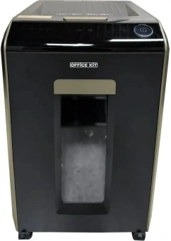 Шредер Office Kit SA200M1,9х10 черный/серый с автоподачей (секр.P-5) фрагменты 220лист. 40лтр. скобы пл.карты - купить недорого с доставкой в интернет-магазине