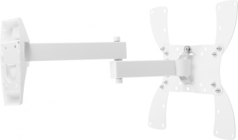 Кронштейн для телевизора Holder LCDS-5046 белый 22"-42" макс.30кг настенный поворот и наклон - купить недорого с доставкой в интернет-магазине