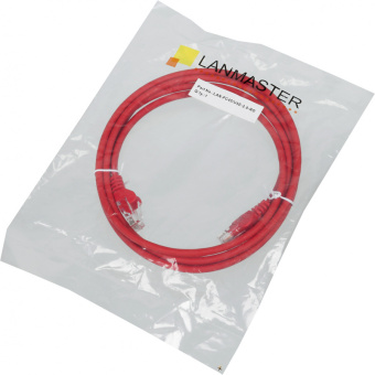 Патч-корд Lanmaster LAN-PC45/U5E-2.0-RD UTP RJ-45 вил.-вилка RJ-45 кат.5E 2м красный LSZH (уп.:1шт) - купить недорого с доставкой в интернет-магазине