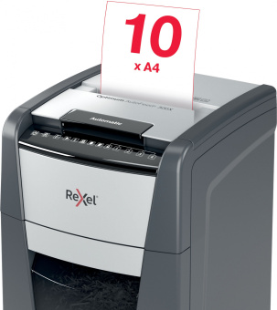 Шредер Rexel Optimum AutoFeed 300X черный с автоподачей (секр.P-4) фрагменты 300лист. 60лтр. скрепки скобы пл.карты - купить недорого с доставкой в интернет-магазине
