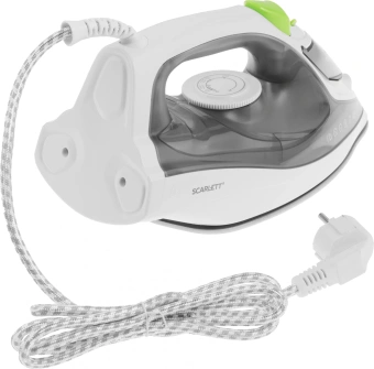 Утюг Scarlett Green Line SC-SI30K60 2400Вт белый/серый - купить недорого с доставкой в интернет-магазине