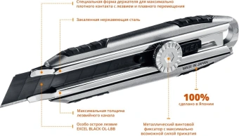 Нож строит. Olfa OL-MXP-L 18мм лезв.1шт - купить недорого с доставкой в интернет-магазине