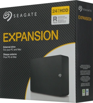 Жесткий диск Seagate USB3.0 24TB STKP24000400 Expansion 3.5" черный - купить недорого с доставкой в интернет-магазине
