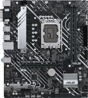 Материнская плата Asus PRIME H610M-A D4-CSM Soc-1700 Intel H610 2xDDR4 mATX AC`97 8ch(7.1) GbLAN+VGA+HDMI+DP - купить недорого с доставкой в интернет-магазине