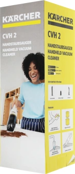 Пылесос ручной Karcher CVH 2 70Вт белый/черный - купить недорого с доставкой в интернет-магазине