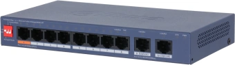 Коммутатор Dahua DH-CS4010-8ET2GT-60 8x100Мбит/с 2x1Гбит/с 2xКомбо(1000BASE-T/SFP) управляемый - купить недорого с доставкой в интернет-магазине