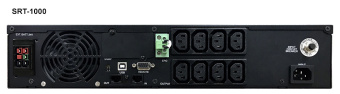 Источник бесперебойного питания Powercom Smart King RT SRT-1500A LCD 1350Вт 1500ВА черный - купить недорого с доставкой в интернет-магазине