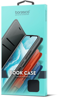 Чехол (флип-кейс) BoraSCO для Xiaomi Redmi Note 12 Pro+ 71757 черный - купить недорого с доставкой в интернет-магазине
