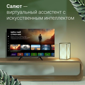 Телевизор LED Digma 32" DM-LED32SBB36 Салют ТВ Frameless Metal черный FULL HD 60Hz DVB-T DVB-T2 DVB-C DVB-S DVB-S2 USB WiFi Smart TV - купить недорого с доставкой в интернет-магазине