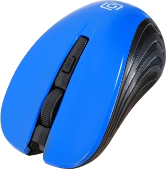 Мышь Оклик 545MW черный/синий оптическая 1600dpi беспров. USB для ноутбука 4but (368630) - купить недорого с доставкой в интернет-магазине