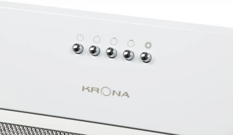 Вытяжка встраиваемая Krona Ameli 600 PB белый управление: кнопочное (1 мотор) - купить недорого с доставкой в интернет-магазине
