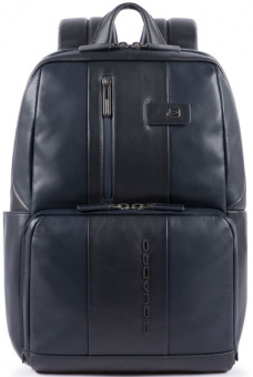 Рюкзак унисекс Piquadro Urban CA3214UB00/BLU синий кожа - купить недорого с доставкой в интернет-магазине