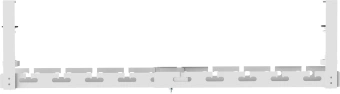 Кабель-канал Cactus CS-CM-700-1WT для столов 72.8x13x19см белый - купить недорого с доставкой в интернет-магазине