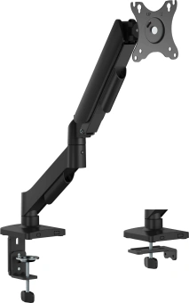 Кронштейн для мониторов Ultramounts UM739 черный 17"-32" макс.9кг крепление к столешнице поворот и наклон - купить недорого с доставкой в интернет-магазине
