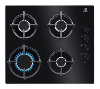Газовая варочная поверхность Electrolux KGG6407K черный - цена, купить или заказать с доставкой в интернет-магазине Газовая варочная поверхность Electrolux KGG6407K черный - купить недорого с доставкой в интернет-магазине