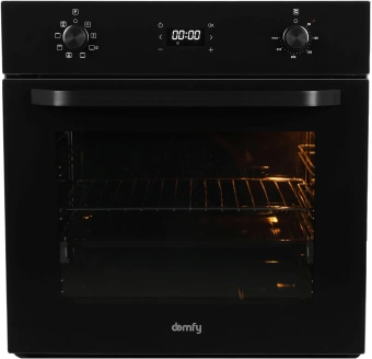 Духовой шкаф Электрический Domfy DM6642EO BG стекло черное - купить недорого с доставкой в интернет-магазине