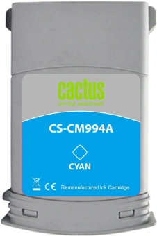 Картридж струйный Cactus CS-CM994A №761 голубой (400мл) для HP DesignJet T7100/Т7200 с чипом - купить недорого с доставкой в интернет-магазине