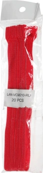 Хомут-липучка Lanmaster LAN-VCM210-RD 210x16мм (упак:20шт) нейлон/полиэтилен внутри помещений красный - купить недорого с доставкой в интернет-магазине