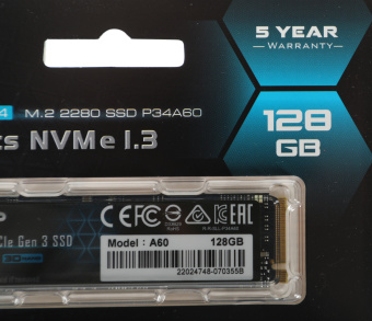 Накопитель SSD Silicon Power PCIe 3.0 x4 128GB SP128GBP34A60M28 M-Series M.2 2280 - купить недорого с доставкой в интернет-магазине