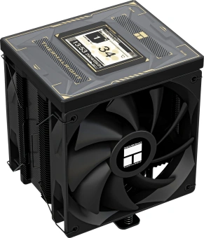 Устройство охлаждения(кулер) Thermalright Burst Assassin Vision 120 Soc-AM5/AM4/1200/1700/1851 черный 4-pin 25.6dB Al+Cu LCD Ret (BA120-VISION-BL) - купить недорого с доставкой в интернет-магазине