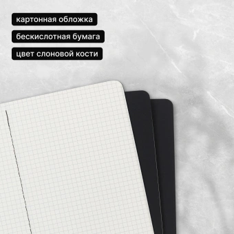 Блокнот Moleskine CAHIER JOURNAL QP322 XLarge 190х250мм обложка картон 120стр. клетка черный (3шт) - купить недорого с доставкой в интернет-магазине