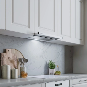 Вытяжка встраиваемая Lex Hide 600 белый управление: кнопочное (1 мотор) - купить недорого с доставкой в интернет-магазине