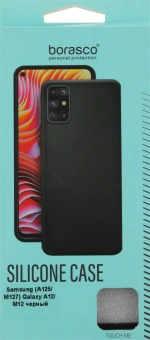 Чехол (клип-кейс) BoraSCO для Samsung Galaxy A12 черный (матовый) (39790) - купить недорого с доставкой в интернет-магазине