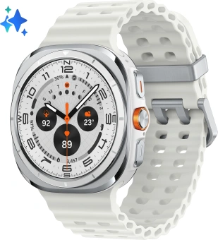 Смарт-часы Samsung Galaxy Watch Ultra LTE 47мм 1.5" AMOLED корп.белый рем.белый (SM-L705FZWACAU) - купить недорого с доставкой в интернет-магазине