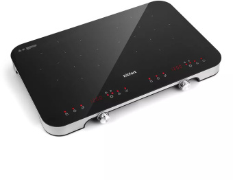 Плита Индукционная Kitfort КТ-149 черный/серебристый стеклокерамика (настольная) - купить недорого с доставкой в интернет-магазине