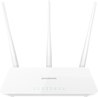 Роутер беспроводной Digma DWR-N302 N300 10/100BASE-TX белый - купить недорого с доставкой в интернет-магазине