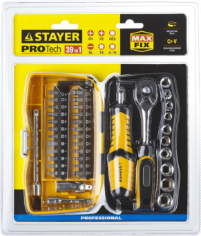 Набор инструментов Stayer 25135-H39 39 предметов (жесткий кейс) - купить недорого с доставкой в интернет-магазине