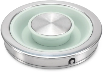 Чайник электрический Hyundai HYK-S9999 1.7л. 2200Вт светло-зеленый/серебристый корпус: металл - купить недорого с доставкой в интернет-магазине