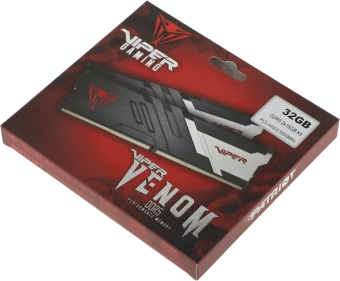 Память DDR5 2x16GB 5600MHz Patriot PVV532G560C36K Viper Venom RTL Gaming PC5-44800 CL36 DIMM 288-pin 1.25В с радиатором Ret - купить недорого с доставкой в интернет-магазине