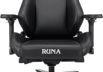 Кресло игровое Knight Runa черный экокожа с подголов. крестов. металл - купить недорого с доставкой в интернет-магазине