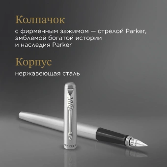 Ручка перьев. Parker Jotter Core F61 (CW2030946) Stainless Steel CT M сталь нержавеющая подар.кор. - купить недорого с доставкой в интернет-магазине