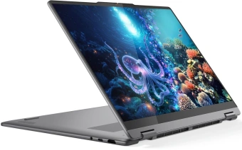 Ноутбук Lenovo Yoga 7 16ILL10 Core Ultra 7 256V 16Gb SSD1Tb Intel Arc 140V 16" OLED Touch 2.8K (2880x1800) без ОС grey WiFi BT Cam (83JT0028RK) - купить недорого с доставкой в интернет-магазине