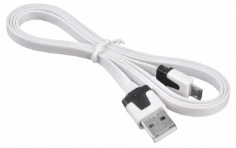 Кабель Buro BHP MICROUSB 1M FLAT USB (m)-micro USB (m) 1м белый плоский - купить недорого с доставкой в интернет-магазине