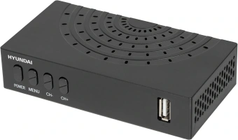 Ресивер DVB-T2 Hyundai H-DVB440 черный - купить недорого с доставкой в интернет-магазине
