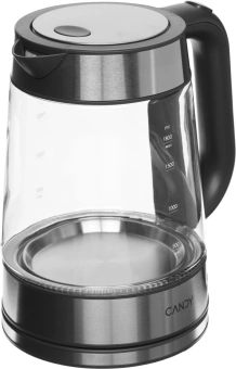Чайник электрический Candy CK-303 1.8л. 2200Вт графит корпус: стекло/пластик (FM04X0D00RU) - купить недорого с доставкой в интернет-магазине