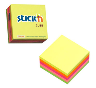 Блок самоклеящийся бумажный Stick`n 21203 51x51мм 250лист. 70г/м2 неон 5цв.в упак. - цена, купить или заказать с доставкой в интернет-магазине Блок самоклеящийся бумажный Stick`n 21203 51x51мм 250лист. 70г/м2 неон 5цв.в упак. - купить недорого с доставкой в интернет-магазине