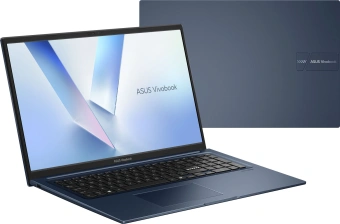Ноутбук Asus Vivobook 17 X1704MA-AU010 Core 5 320 16Gb SSD512Gb Intel Graphics 17.3" IPS FHD (1920x1080) без ОС blue WiFi BT Cam (90NB17V2-M000Y0) - купить недорого с доставкой в интернет-магазине