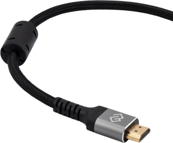 Кабель аудио-видео Digma HDMI (m)/HDMI (m) 1.5м. феррит.кольца позолоч.конт. черный (D-HDMI-2FF-V2.1-1.5M) - купить недорого с доставкой в интернет-магазине