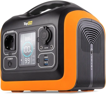Электростанция портативная TopON TOP-X600 186000mAh 10A QC3.0/PD3.0 3xUSB черный/оранжевый (103257) - купить недорого с доставкой в интернет-магазине