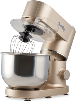 Миксер планетарный Domfy DSC-KM301 1200Вт золотистый - купить недорого с доставкой в интернет-магазине