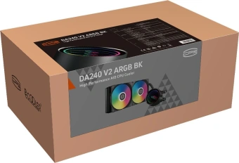 Система водяного охлаждения PcCooler DA240 V2 ARGB Soc-AM5/AM4/1200/1700/1851 черный 4-pin 36.5dB Al Ret (DA240 V2 ARGB BK) - купить недорого с доставкой в интернет-магазине