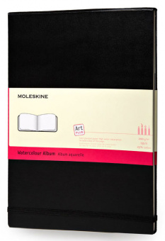 Блокнот для акварели Moleskine ART WATERCOLOUR ARTMM803 90x140мм 60стр. твердая обложка черный - купить недорого с доставкой в интернет-магазине