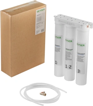 Водоочиститель Гейзер Accord 3 Soft белый - купить недорого с доставкой в интернет-магазине